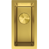 Mexen Trixo fregadero de acero inoxidable de 1 compartimento 230 x 440 mm, dorado - 6411221000-55
