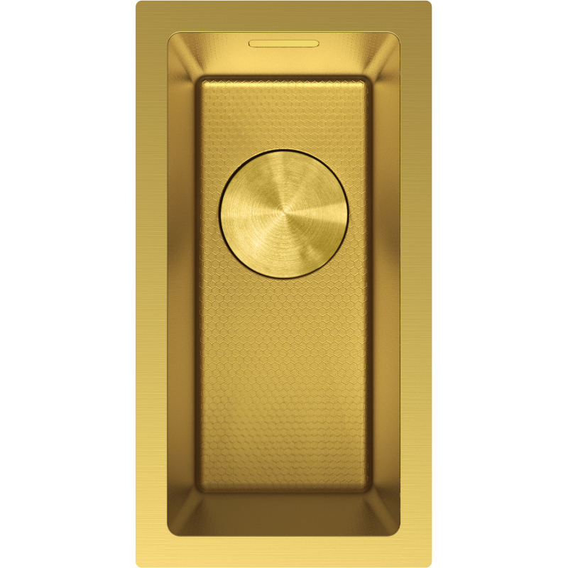 Mexen Trixo roestvrijstalen spoelbak 1-komerig 230 x 440 mm, goud HC - 6411221000-55HC