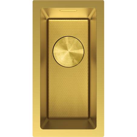 Mexen Trixo roestvrijstalen gootsteen 1-komor 230 x 440 mm, goud HC - 6411221000-55HC