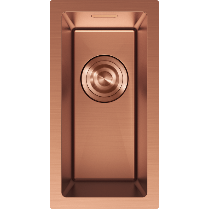Mexen Trixo fregadero de acero inoxidable de 1 seno 230 x 440 mm, cobre - 6411221000-65