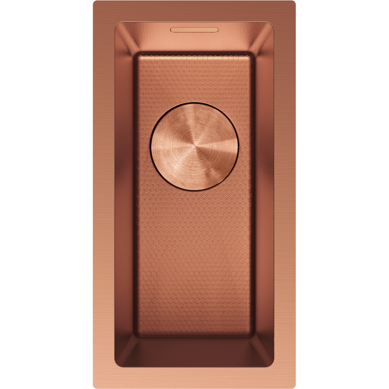 Mexen Trixo évier en acier inoxydable 1-bac 230 x 440 mm, cuivre HC - 6411221000-65HC