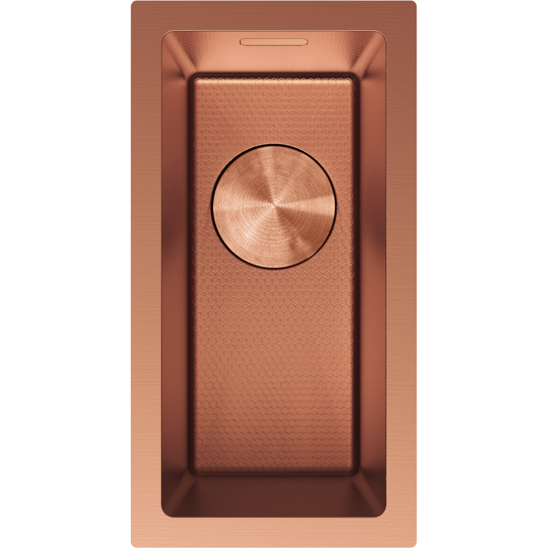 Mexen Trixo fregadero de acero inoxidable de 1 cámara 230 x 440 mm, cobre HC - 6411221000-65HC