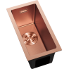 Mexen Trixo fregadero de acero inoxidable de 1 cámara 230 x 440 mm, cobre HC - 6411221000-65HC