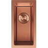 Mexen Trixo fregadero de acero inoxidable de 1 cámara 230 x 440 mm, cobre HC - 6411221000-65HC