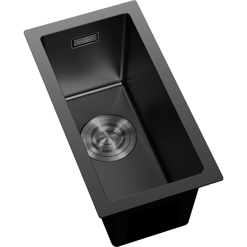 Mexen Trixo évier en acier inoxydable 1 bac 230 x 440 mm, noir - 6411221000-70