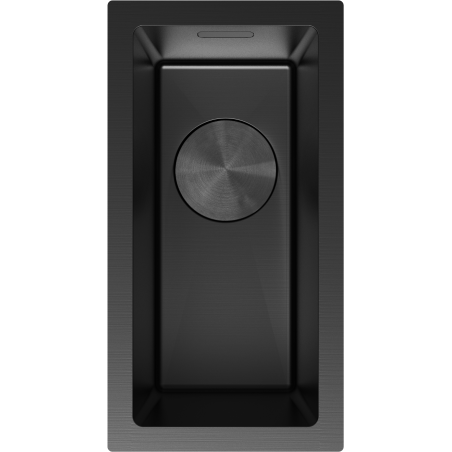 Mexen Trixo fregadero de acero inoxidable de 1 compartimento 230 x 440 mm, negro - 6411221000-70