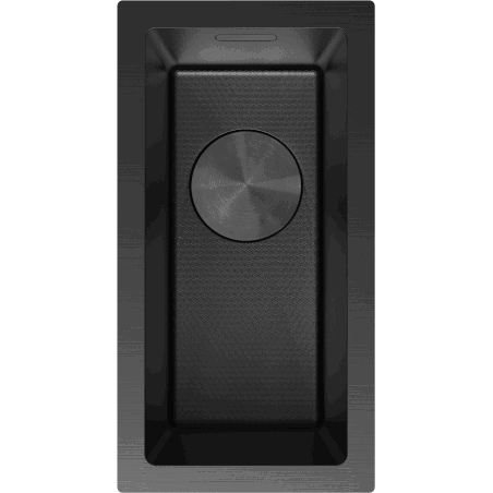 Mexen Trixo steel sink 1-bowl 230 x 440 mm, black HC - 6411221000-70HC