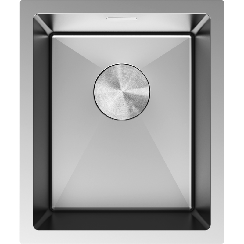 Mexen Trixo rostfritt stål diskho 1-fack 370 x 440 mm, inox - 6412371000-01