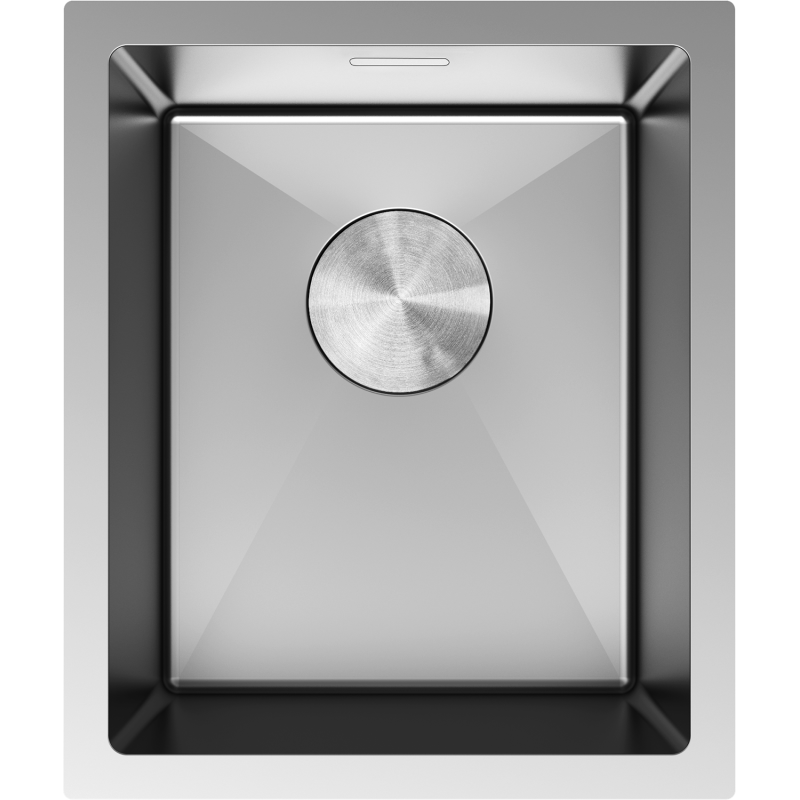 Mexen Trixo stainless steel sink 1-bowl 370 x 440 mm, inox - 6412371000-01