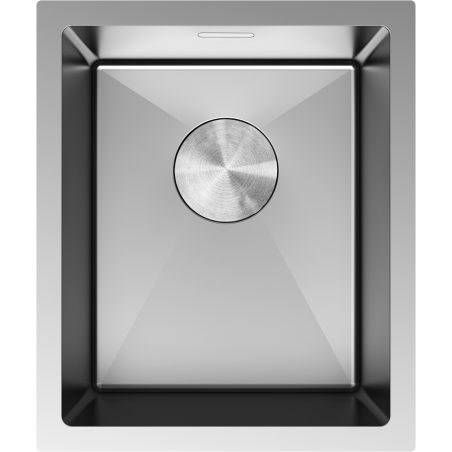 Mexen Trixo stainless steel sink 1-bowl 370 x 440 mm, inox - 6412371000-01