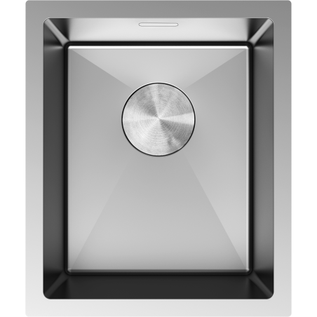 Mexen Trixo terasest köögivalamu, 1-kausiga, 370 x 440 mm, inox - 6412371000-01