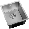Mexen Trixo évier en acier inoxydable 1 bac 370 x 440 mm, inox - 6412371000-01