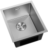 Mexen Trixo terasest köögivalamu, 1-kausiga, 370 x 440 mm, inox - 6412371000-01