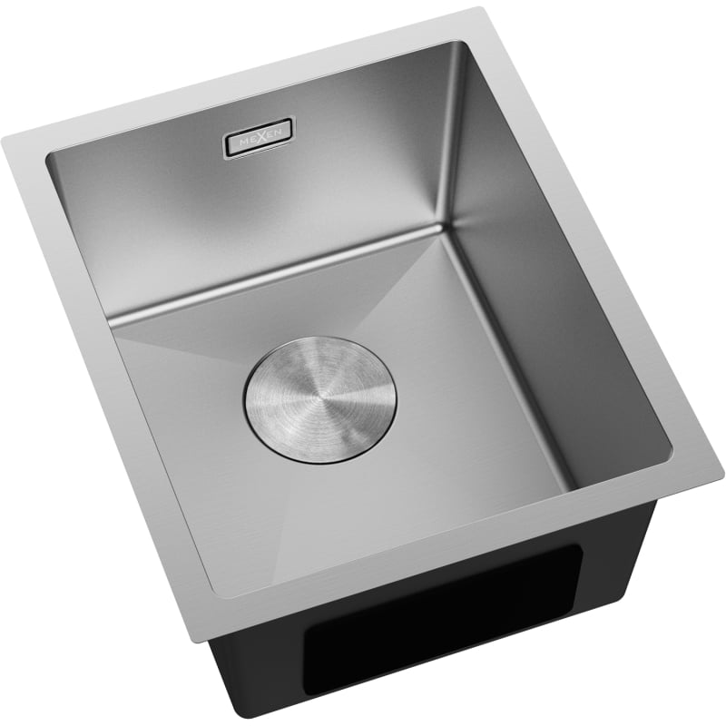 Mexen Trixo terasest köögivalamu, 1-kausiga, 370 x 440 mm, inox - 6412371000-01