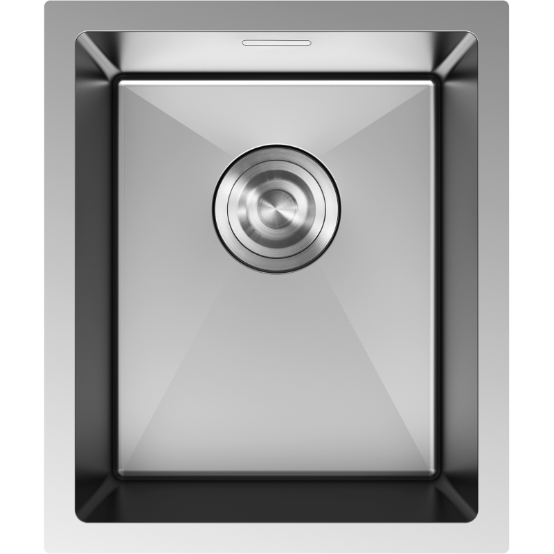 Mexen Trixo rostfritt stål diskho 1-fack 370 x 440 mm, inox - 6412371000-01