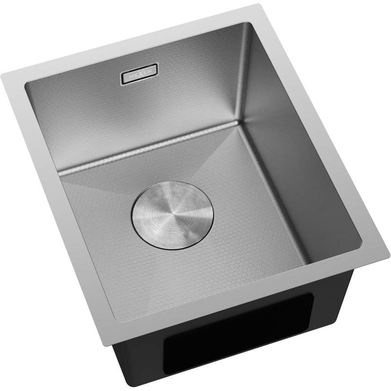 Mexen Trixo évier en acier 1 bac 370 x 440 mm, inox HC - 6412371000-01HC