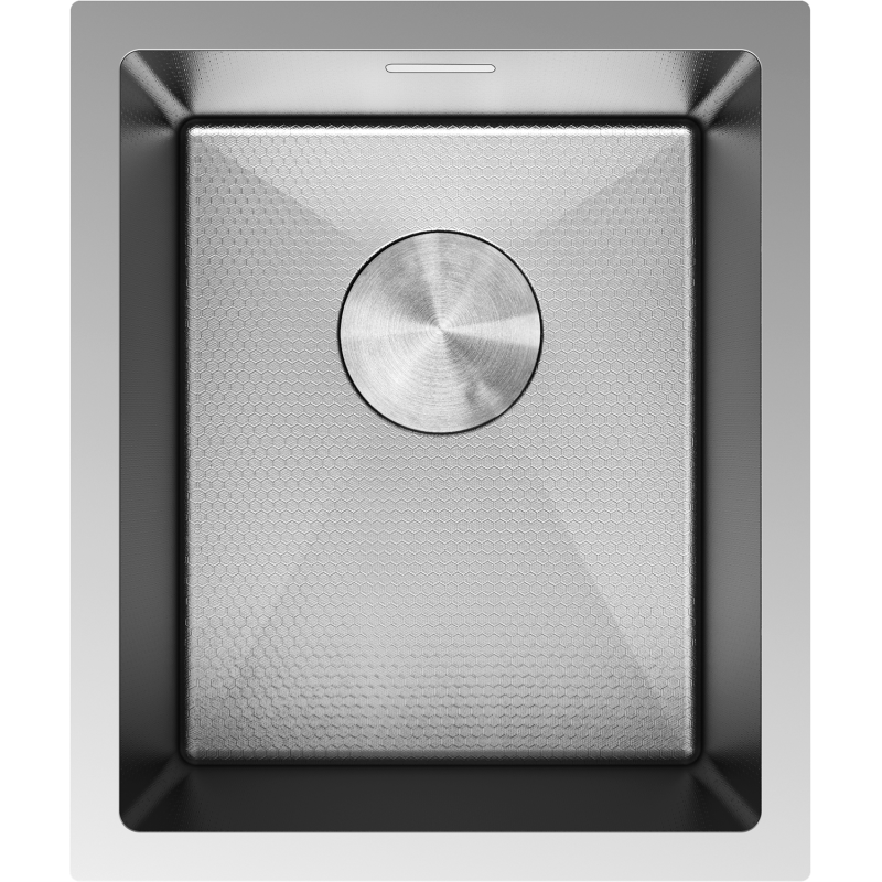 Mexen Trixo rostfri diskho med en ho 370 x 440 mm, inox HC - 6412371000-01HC