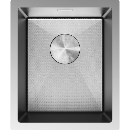 Mexen Trixo évier en acier 1 bac 370 x 440 mm, inox HC - 6412371000-01HC