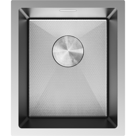 Mexen Trixo zlewozmywak stalowy 1-komorowy 370 x 440 mm, inox HC - 6412371000-01HC