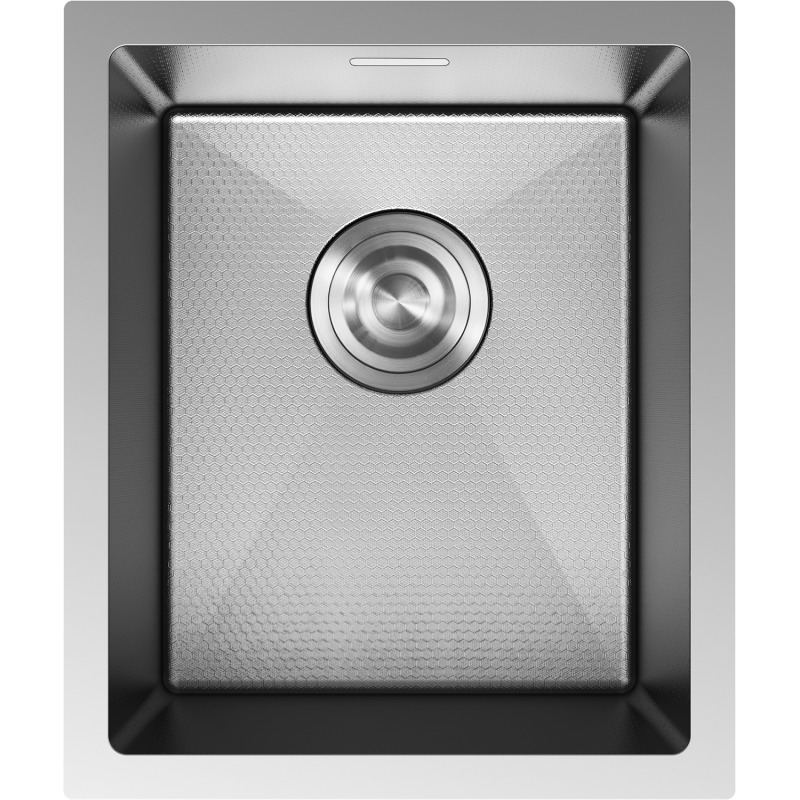 Mexen Trixo rostfri diskho med en ho 370 x 440 mm, inox HC - 6412371000-01HC