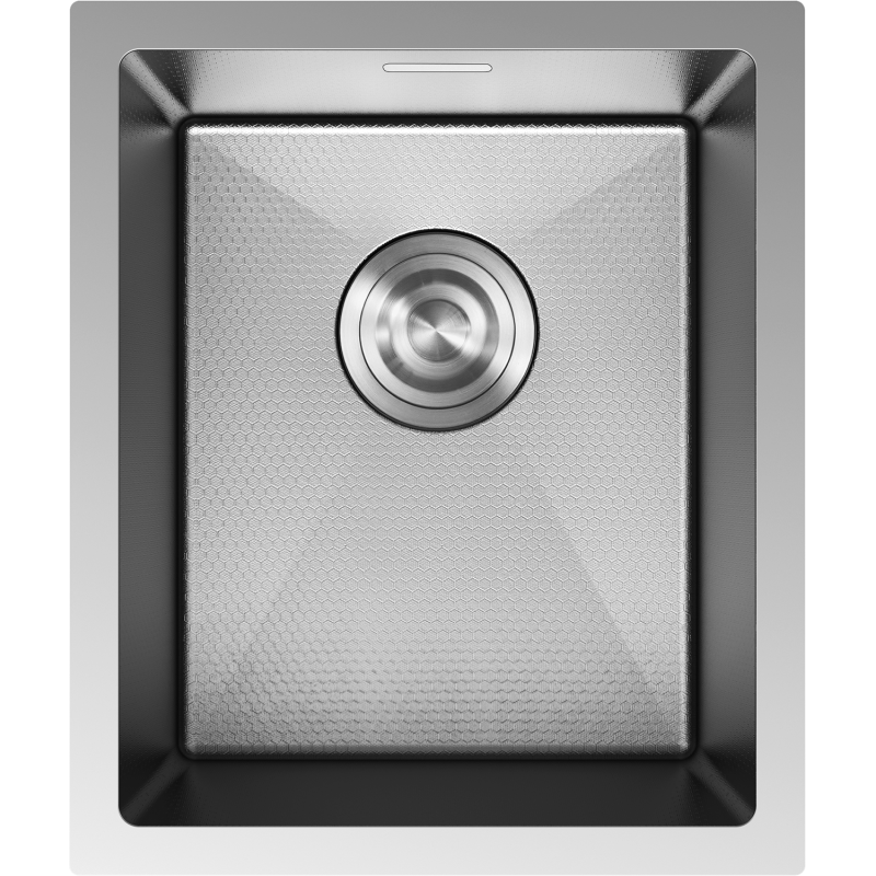 Mexen Trixo zlewozmywak stalowy 1-komorowy 370 x 440 mm, inox HC - 6412371000-01HC