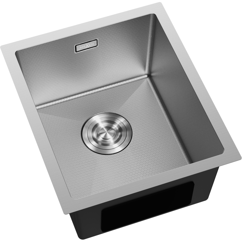 Mexen Trixo évier en acier 1 bac 370 x 440 mm, inox HC - 6412371000-01HC