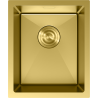 Mexen Trixo stainless steel sink 1-bowl 370 x 440 mm, gold - 6412371000-55