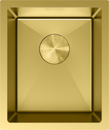 Mexen Trixo lava-loiça de aço inoxidável de 1 cuba 370 x 440 mm, dourado - 6412371000-55