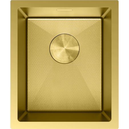 Mexen Trixo roestvrijstalen spoelbak 1-kompartiment 370 x 440 mm, goud HC - 6412371000-55HC