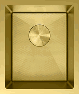 Mexen Trixo évier en acier 1 bac 370 x 440 mm, doré HC - 6412371000-55HC