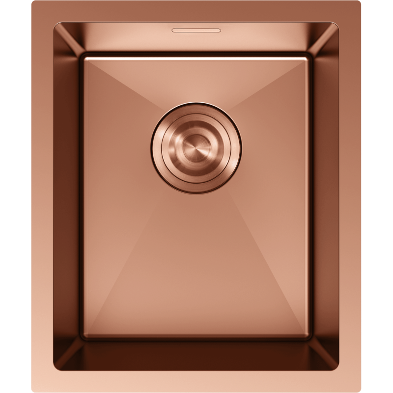 Mexen Trixo Spülbecken aus Stahl, 1-beckig, 370 x 440 mm, Kupfer - 6412371000-65