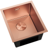 Mexen Trixo évier en acier inoxydable 1 bac 370 x 440 mm, cuivre - 6412371000-65