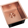 Mexen Trixo évier en acier inoxydable 1 bac 370 x 440 mm, cuivre - 6412371000-65