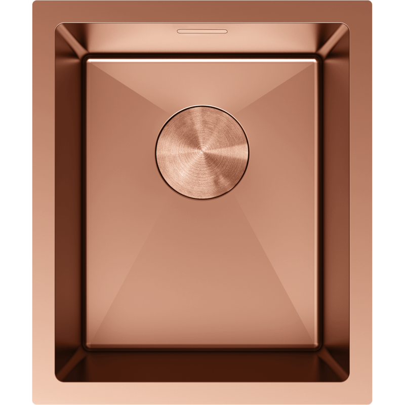 Mexen Trixo évier en acier inoxydable 1 bac 370 x 440 mm, cuivre - 6412371000-65