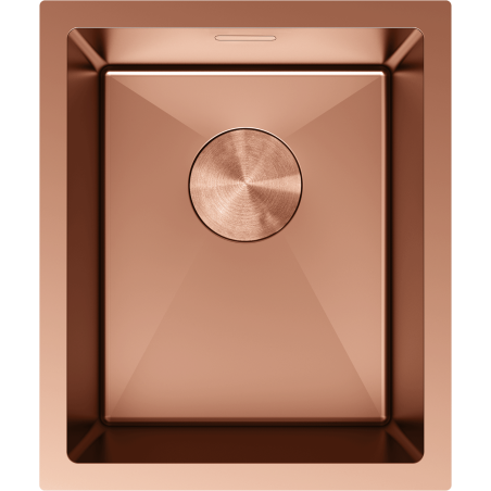 Mexen Trixo stainless steel sink, 1-bowl, 370 x 440 mm, copper - 6412371000-65