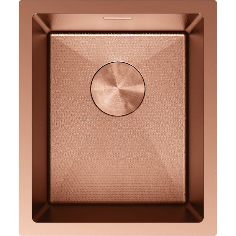 Mexen Trixo roostevabast terasest 1-kambriline valamu 370 x 440 mm, vask HC - 6412371000-65HC