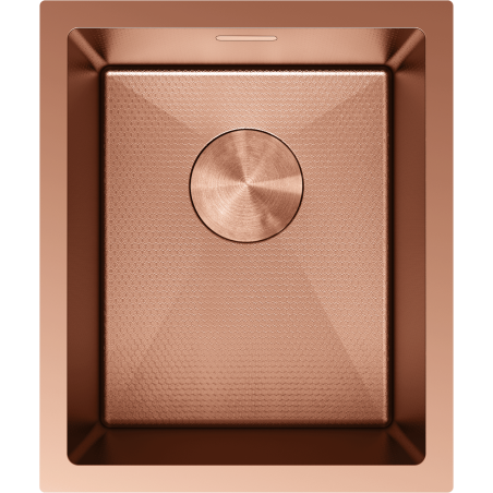 Mexen Trixo évier en acier inoxydable 1 bac 370 x 440 mm, cuivre HC - 6412371000-65HC