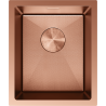 Mexen Trixo fregadero de acero inoxidable de 1 seno 370 x 440 mm, cobre HC - 6412371000-65HC