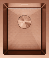 Mexen Trixo fregadero de acero inoxidable de 1 seno 370 x 440 mm, cobre HC - 6412371000-65HC