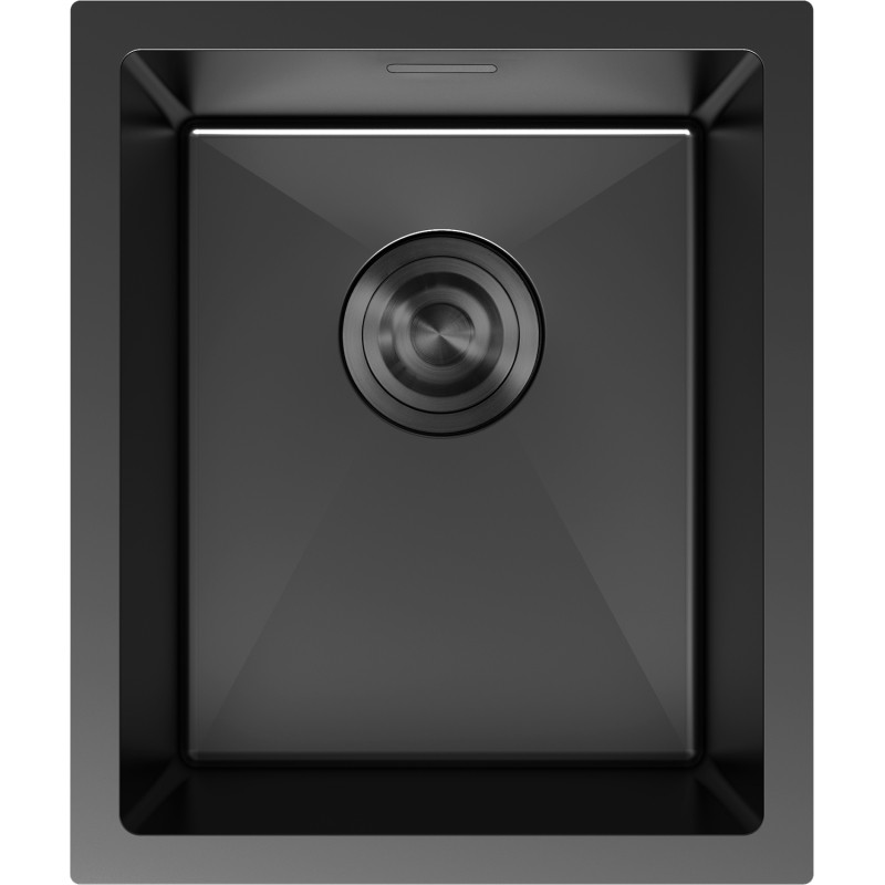 Mexen Trixo roostevabast terasest 1-kausiga köögivalamu 370 x 440 mm, must - 6412371000-70