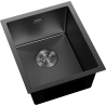 Mexen Trixo Spülbecken aus Stahl 1-Kammer 370 x 440 mm, schwarz - 6412371000-70