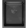Mexen Trixo Spülbecken aus Stahl 1-Kammer 370 x 440 mm, schwarz - 6412371000-70