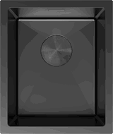 Mexen Trixo roestvrijstalen spoelbak 1-komor 370 x 440 mm, zwart - 6412371000-70