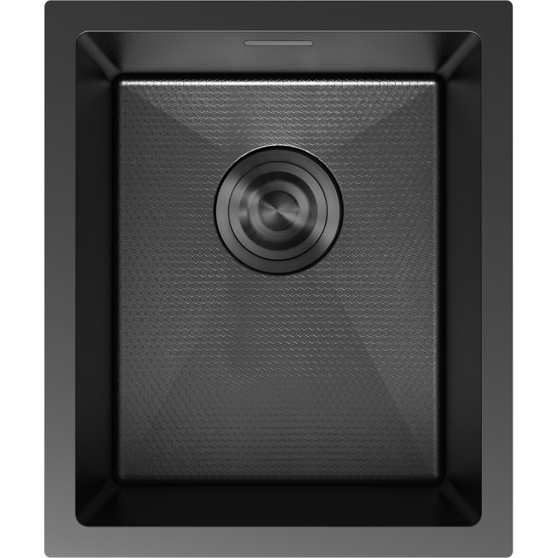 Mexen Trixo terasest valamu ühekambriline 370 x 440 mm, must HC - 6412371000-70HC