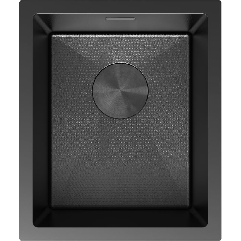 Mexen Trixo terasest valamu ühekambriline 370 x 440 mm, must HC - 6412371000-70HC