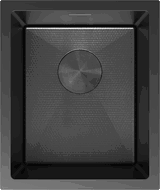 Mexen Trixo roestvrijstalen spoelbak 1-komorig 370 x 440 mm, zwart HC - 6412371000-70HC
