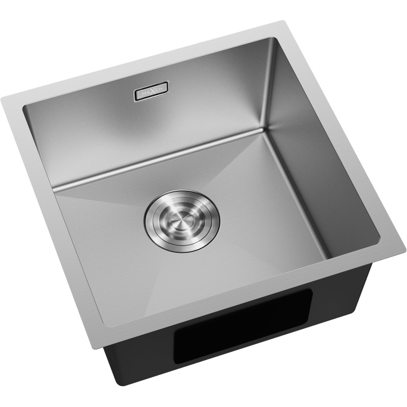 Mexen Trixo roostevabast terasest 1-sektsiooniline valamu 440 x 440 mm, inox - 6413441000-01