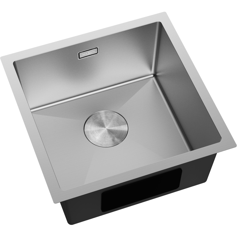 Mexen Trixo lavello in acciaio 1-vasca 440 x 440 mm, inox - 6413441000-01