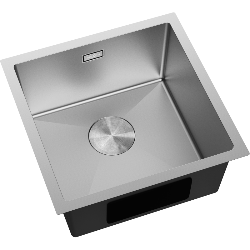 Mexen Trixo zlewozmywak stalowy 1-komorowy 440 x 440 mm, inox - 6413441000-01