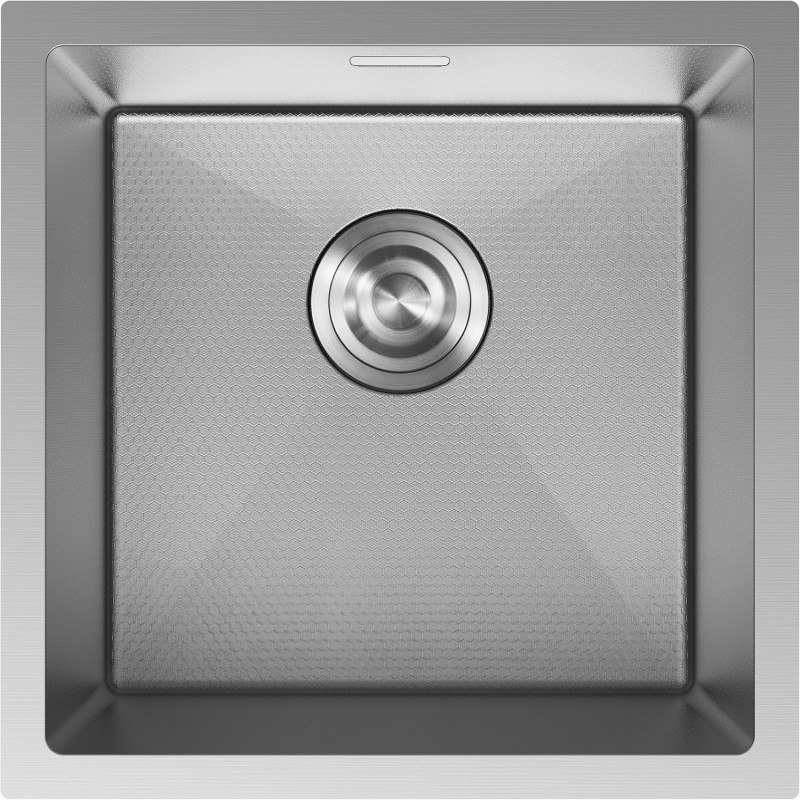 Mexen Trixo roostevabast terasest kraanikauss, 1-kausiline, 440 x 440 mm, inox HC - 6413441000-01HC